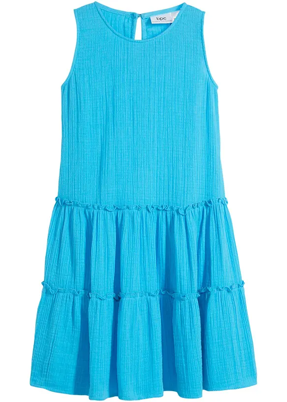 Robe midi en gaze de coton légère, bonprix