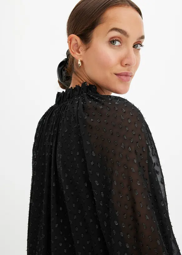 Robe-tunique en voile plumetis irisé, bonprix
