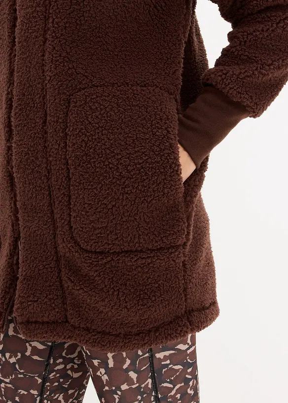 Veste en peluche, bonprix