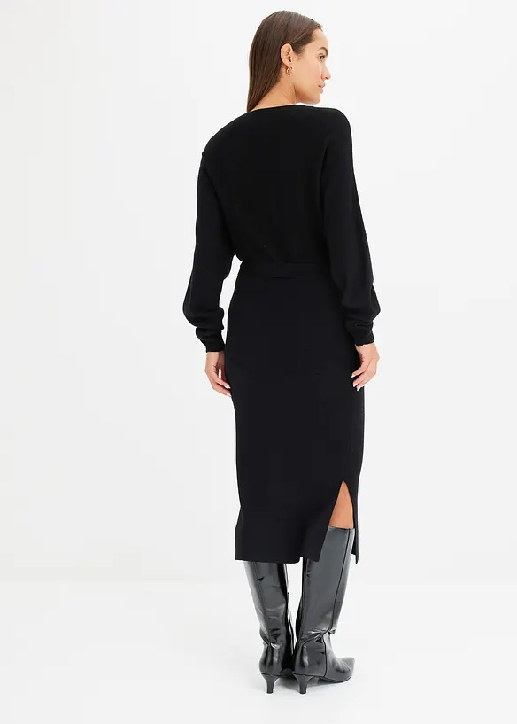 Robe pull fluide en viscose mélangée, bonprix