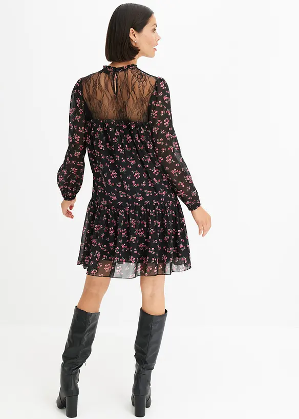 Robe en crêpe, bonprix