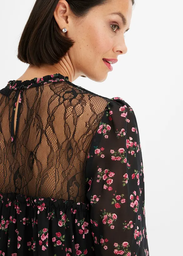 Robe en crêpe, bonprix