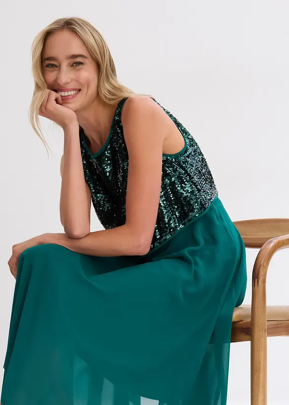 Robe de soirée à sequins, bonprix