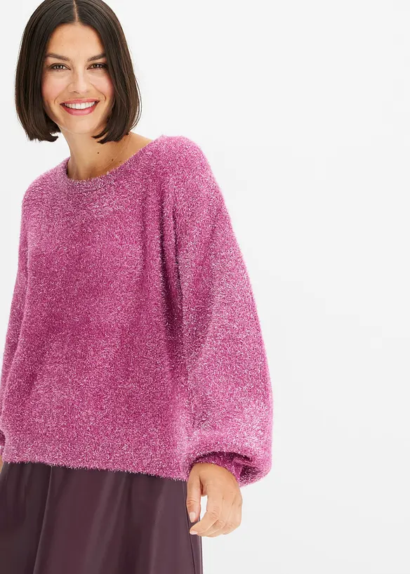 Pull avec effet brillant, bonprix