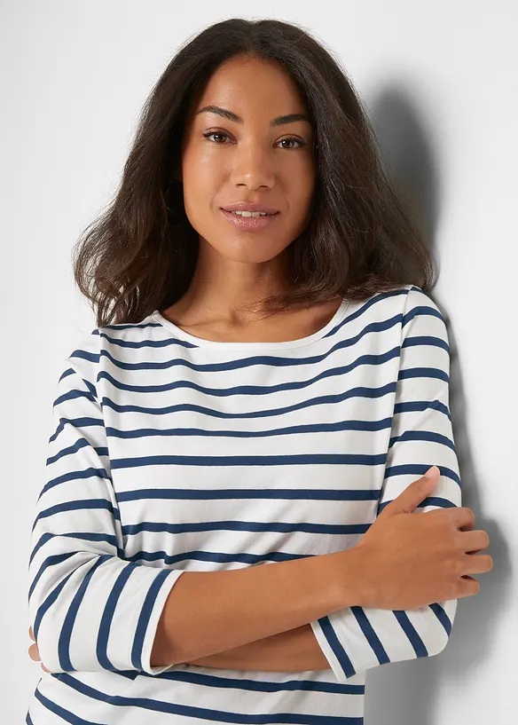 T-shirt manches longues coton, bonprix
