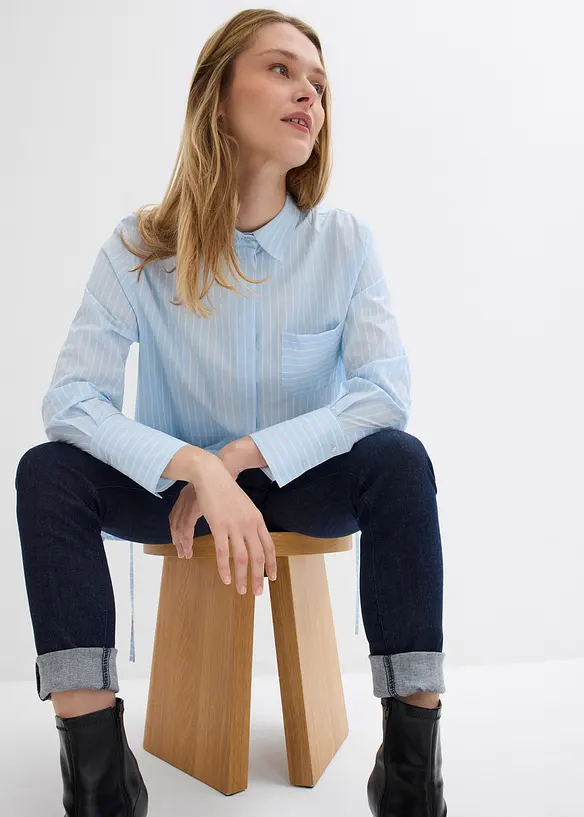 Chemisier oversize 100 % coton, bonprix