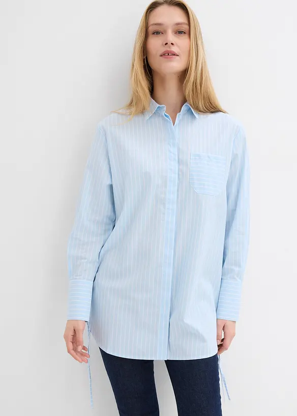 Chemisier oversize 100 % coton, bonprix