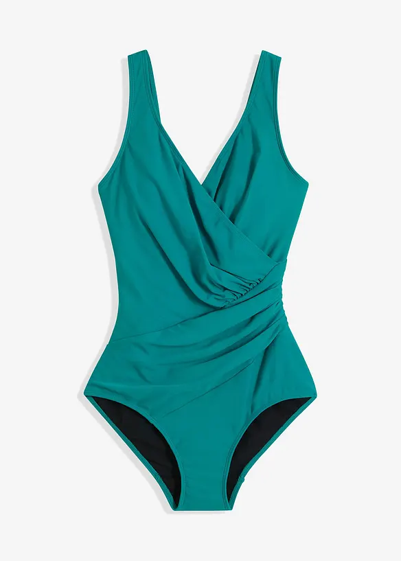 Maillot 1 pièce sculptant, maintien modéré, style portefeuille, bonprix