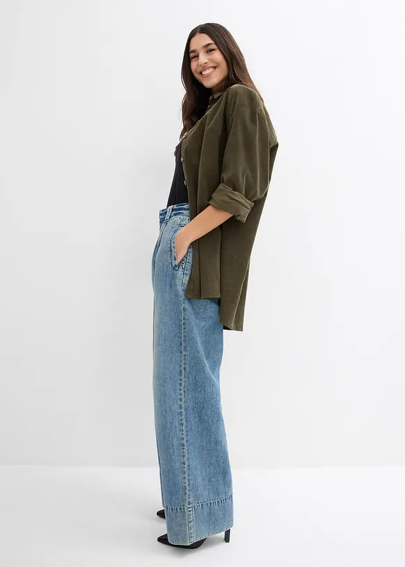 Jean large taille haute, bonprix