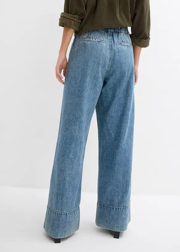 Jean large taille haute, bonprix