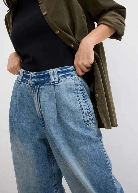 Jean large taille haute, bonprix