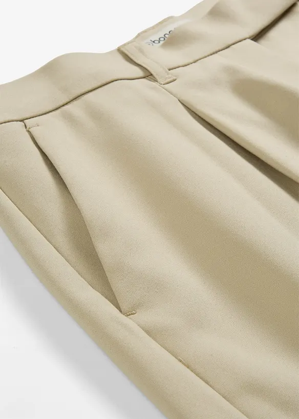 Pantalon à pinces et taille haute, bonprix