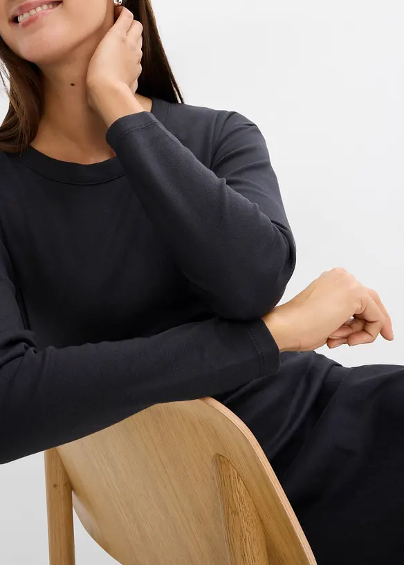 Robe en jersey de coton épais, bonprix