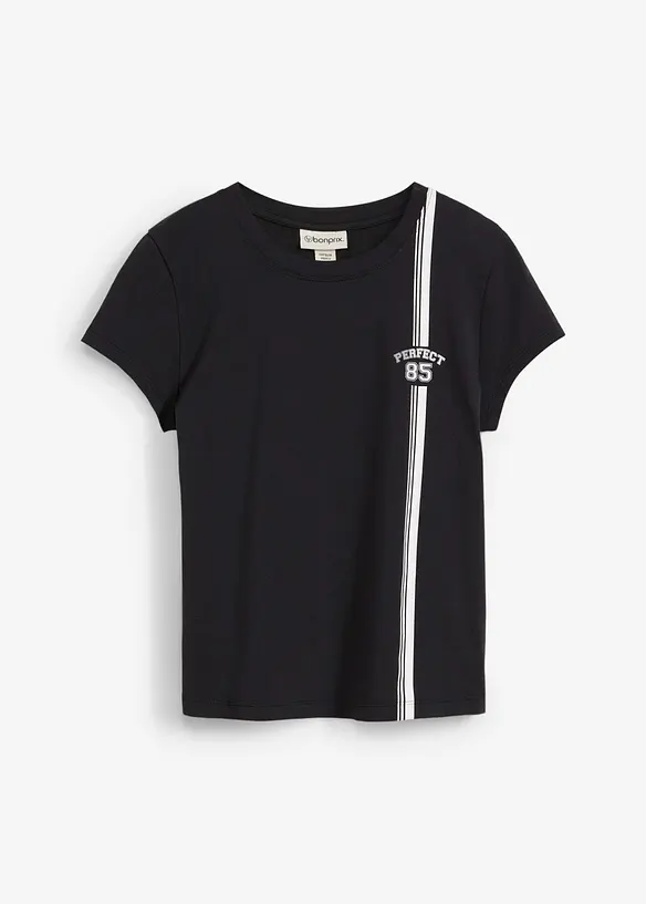 T-shirt court avec imprimé, bonprix