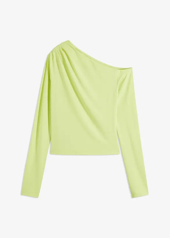 T-shirt épaule découverte avec fronces, bonprix