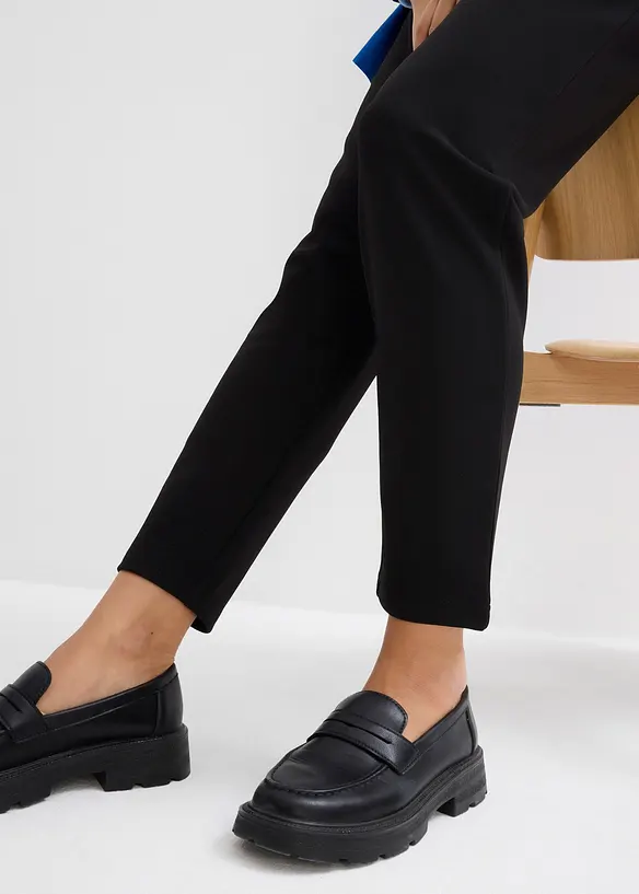 Pantalon en molleton, taille élastiquée, bonprix