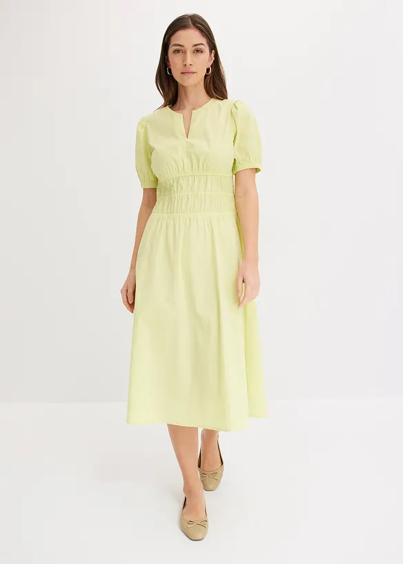 Robe midi à taille élastiquée, bonprix