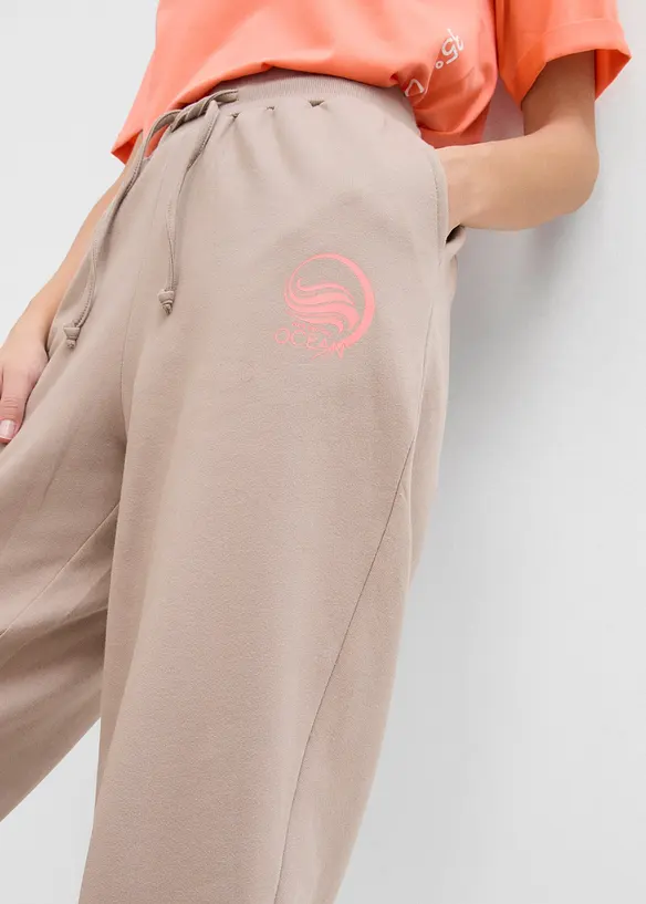 Pantalon en molleton rayé, bonprix
