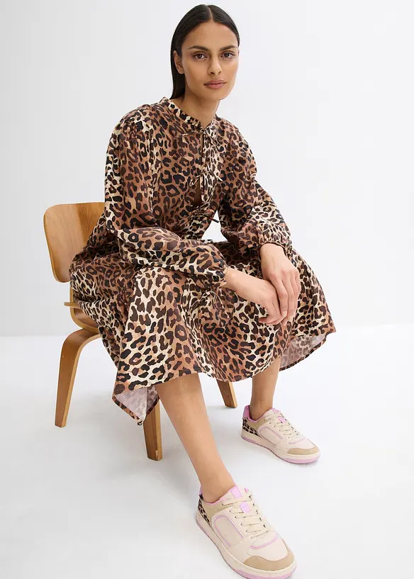 Robe midi ample, 100% coton, bonprix