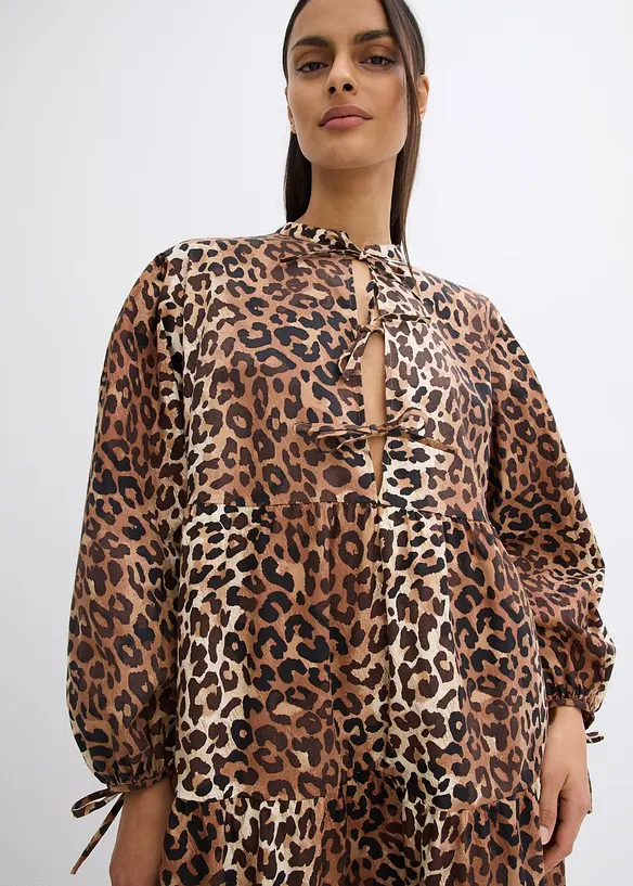 Robe midi ample, 100% coton, bonprix
