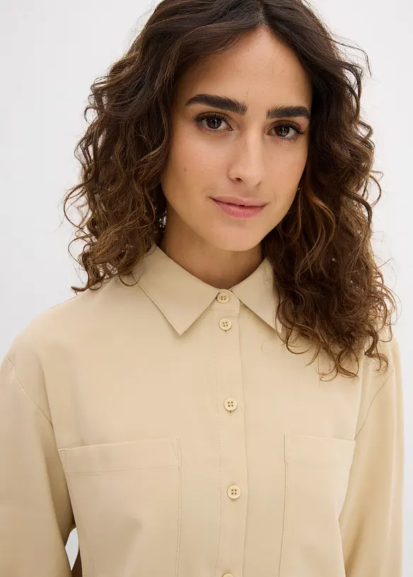 Chemisier fluide en viscose mélangée, bonprix