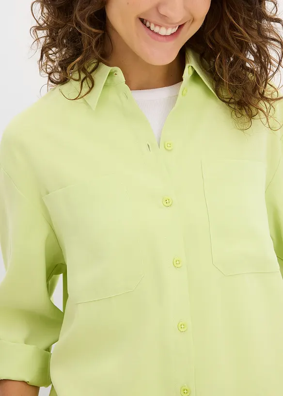 Chemisier fluide en viscose mélangée, bonprix