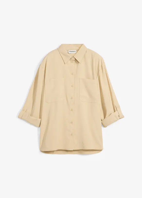 Chemisier fluide en viscose mélangée, bonprix