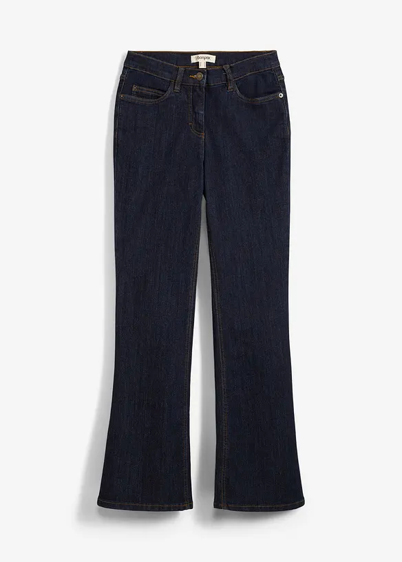 Jean Bootcut taille mi-haute, extensible, bonprix