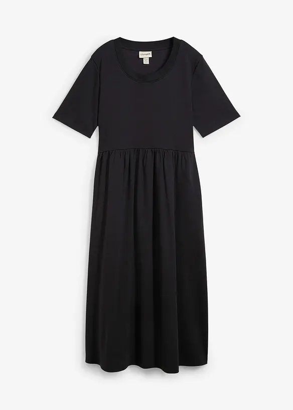 Robe évasée en jersey de coton épais, bonprix