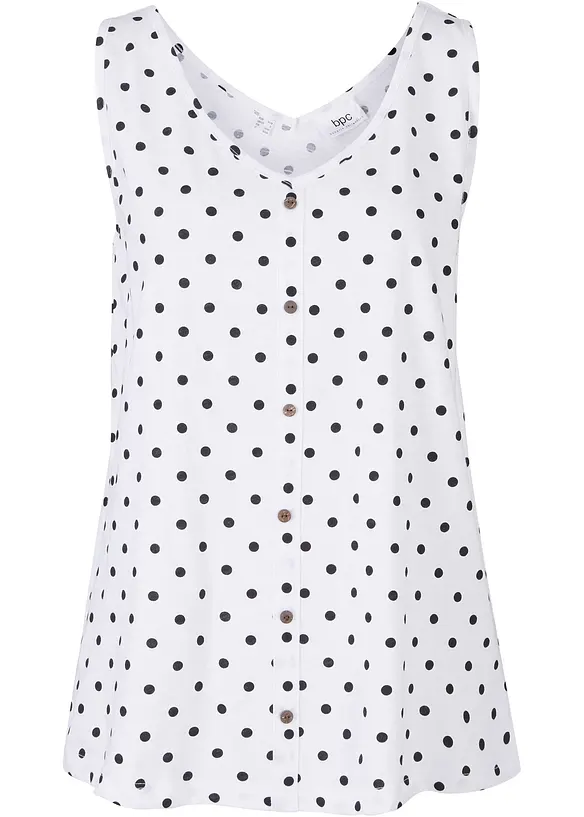 Top boutonné, bonprix