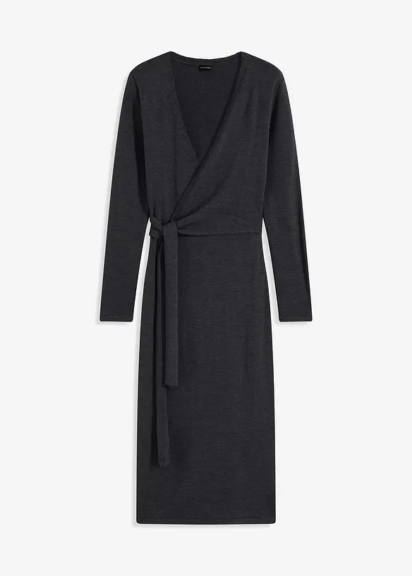 Robe en maille midi, bonprix