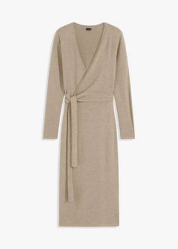 Robe en maille midi, bonprix