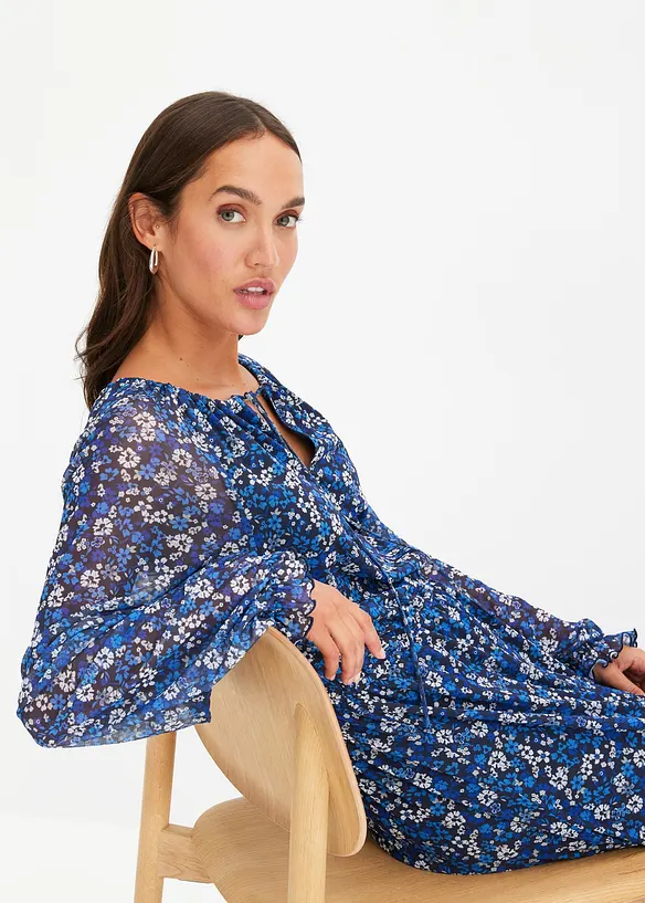 Robe longue en mesh, bonprix
