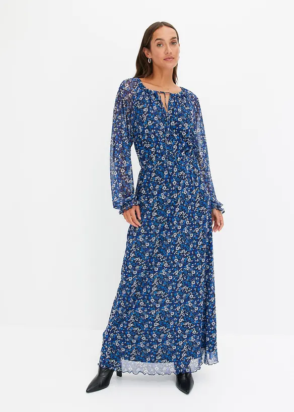 Robe longue en mesh, bonprix