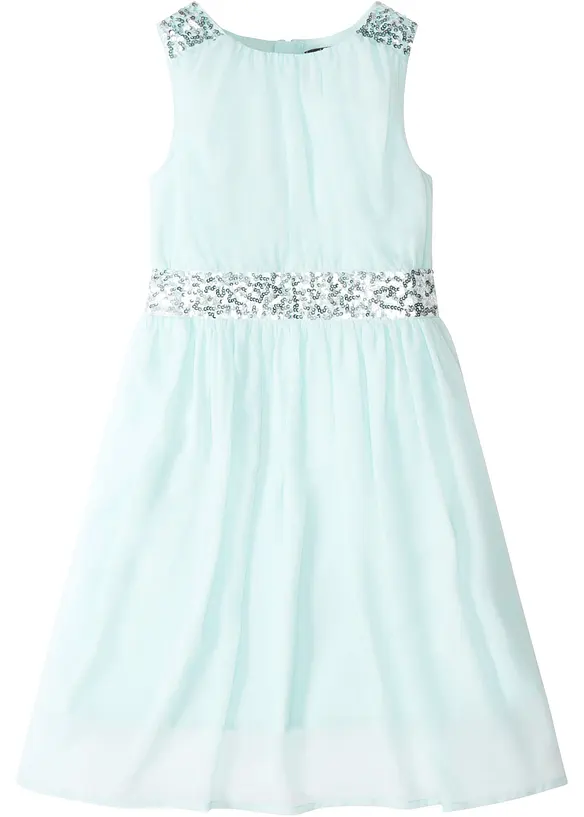 Robe en mousseline avec ceinture ornée de sequins, bonprix