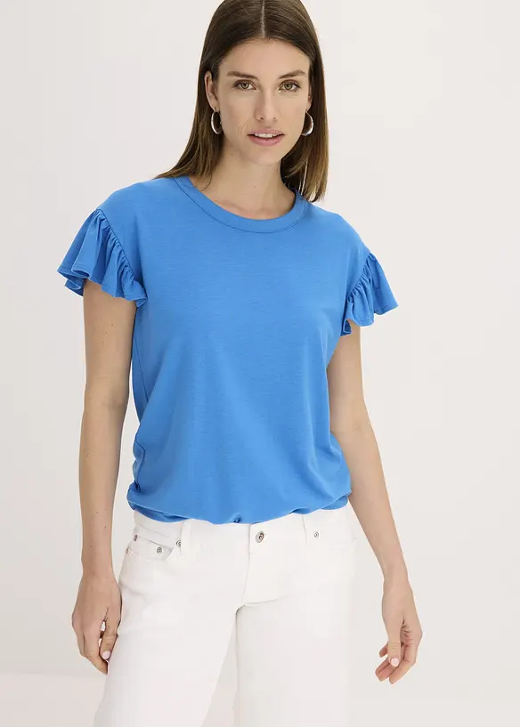 T-shirt à manches volantées, bonprix