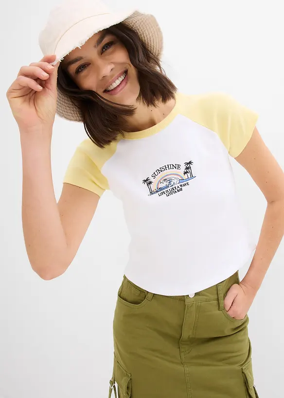 T-shirt à manches raglan, bonprix