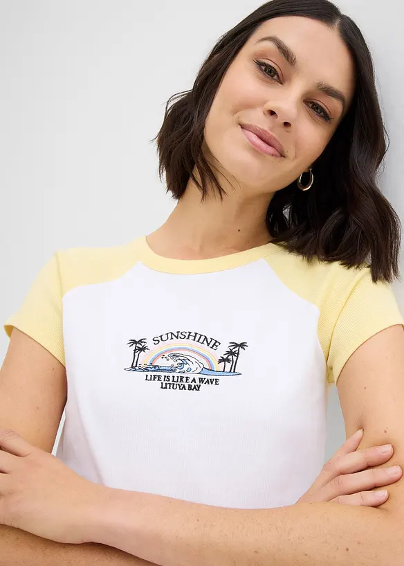 T-shirt à manches raglan, bonprix