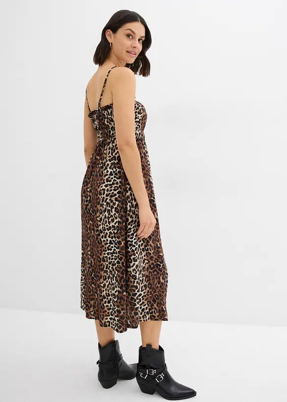 Robe fluide en viscose à fines bretelles, bonprix