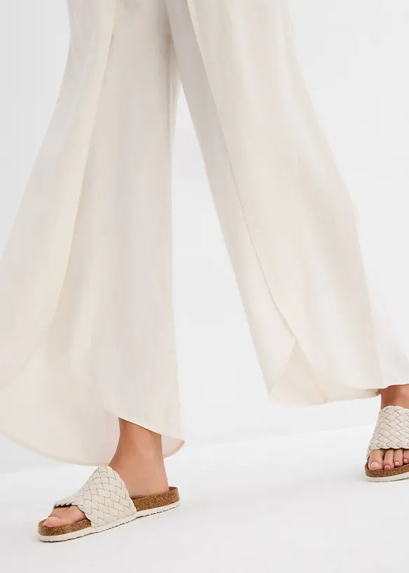Pantalon raccourci et fendu en bas, bonprix