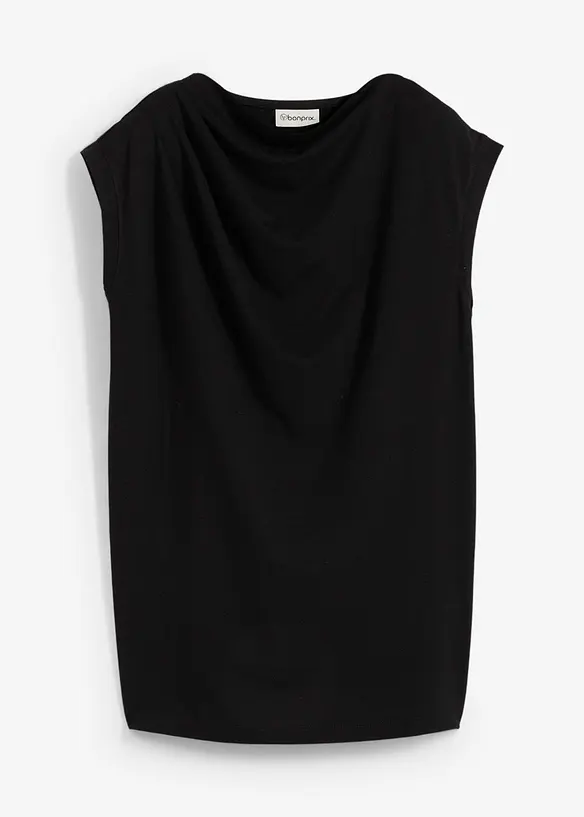 T-shirt col bénitier contenant de la viscose, bonprix