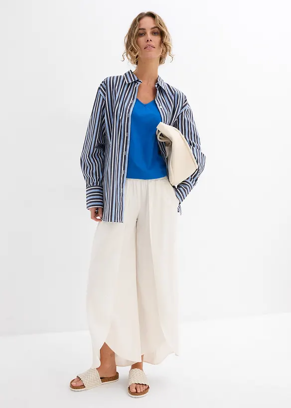 Pantalon raccourci et fendu en bas, bonprix