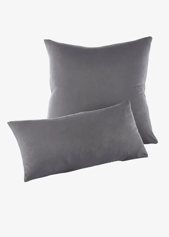 Lot de 2 housses de coussin en jersey, bonprix