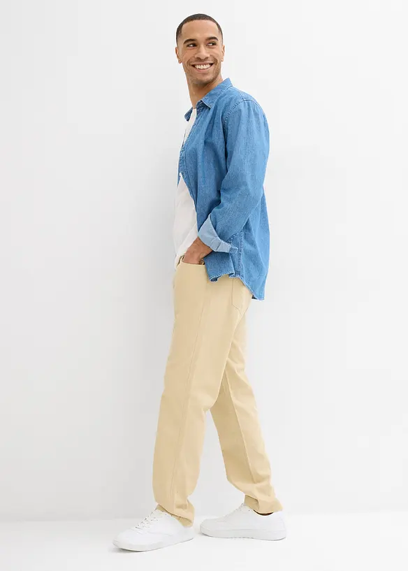 Pantalon en twill, Regular Fit, Straight, bonprix