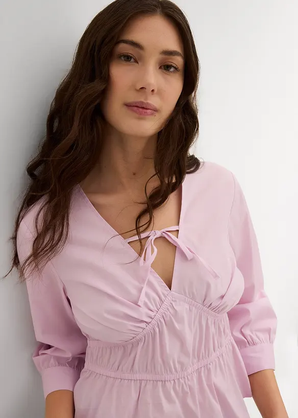 Blouse froncée avec des coutures élastiques, bonprix