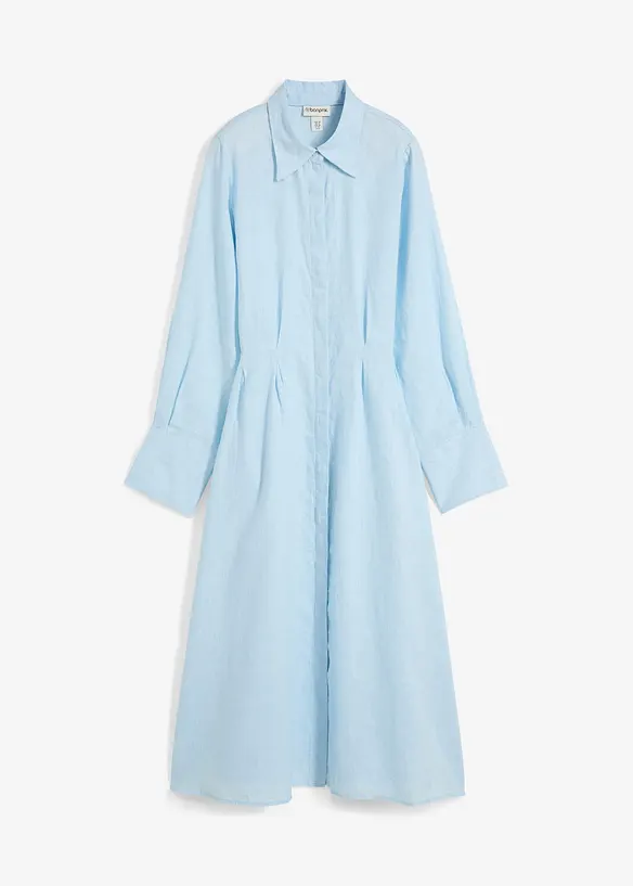 Robe-chemise 100% lin, bonprix