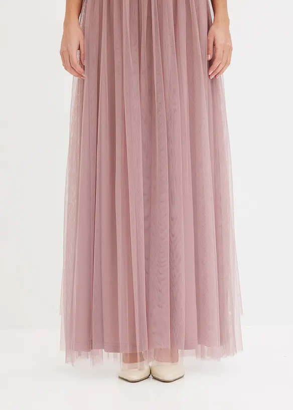 Robe longue avec haut brodé de sequins, bonprix