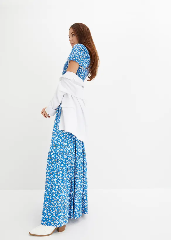 Robe longue imprimée en viscose, bonprix