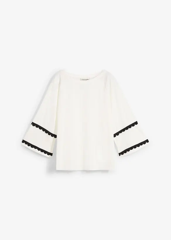 T-shirt avec soie, bonprix