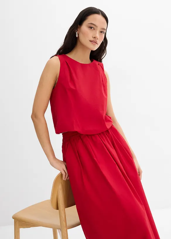 Blouse sans manches 100% coton, bonprix